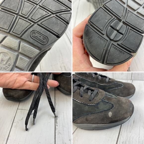 Mephisto Dark Brown Yael Leather Lace Up Fashion Sneaker Runoff Air-Jet Size 8 - Picture 14 of 14